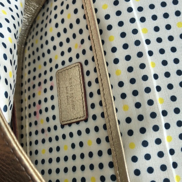 Gold Kate Spade Leather Shoulder/Clutch - Picture 5 of 7